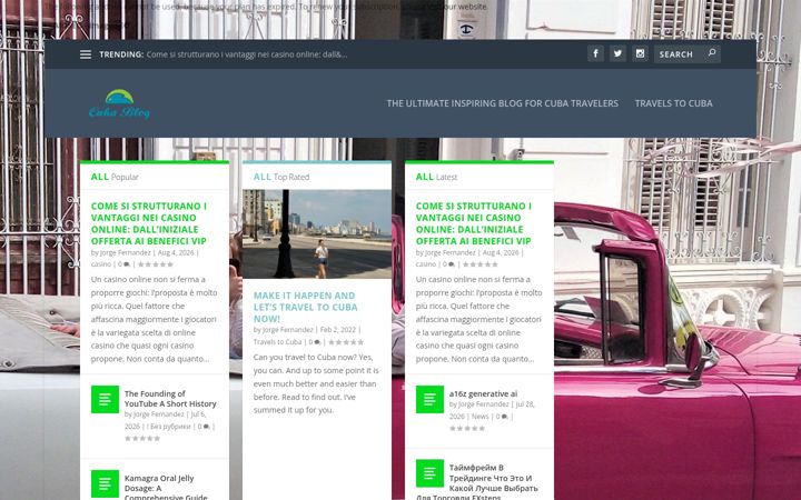 Screenshot of cubablog.info
