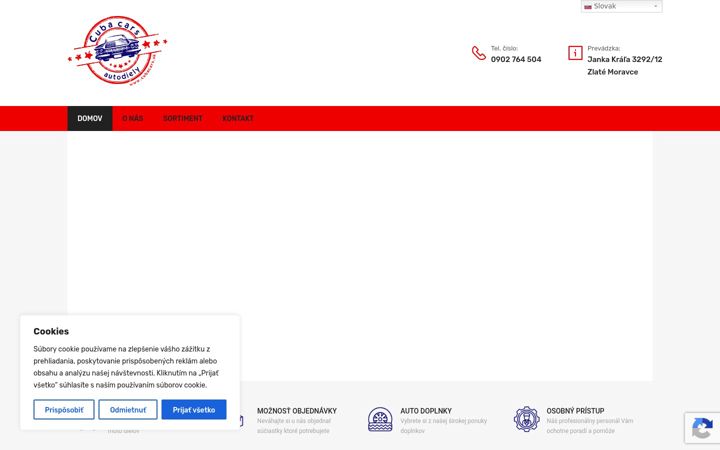 Screenshot of cubacars.sk