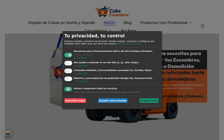 Screenshot of cubaescombros.es