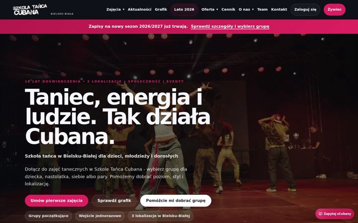 Screenshot di cubana.bielsko.pl