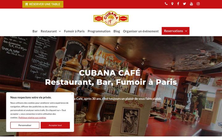 Screenshot of cubanacafe.com