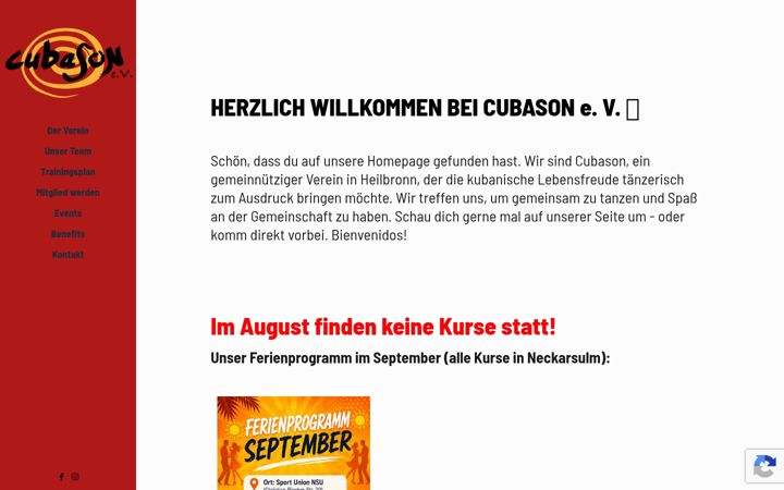 Screenshot of cubason.de