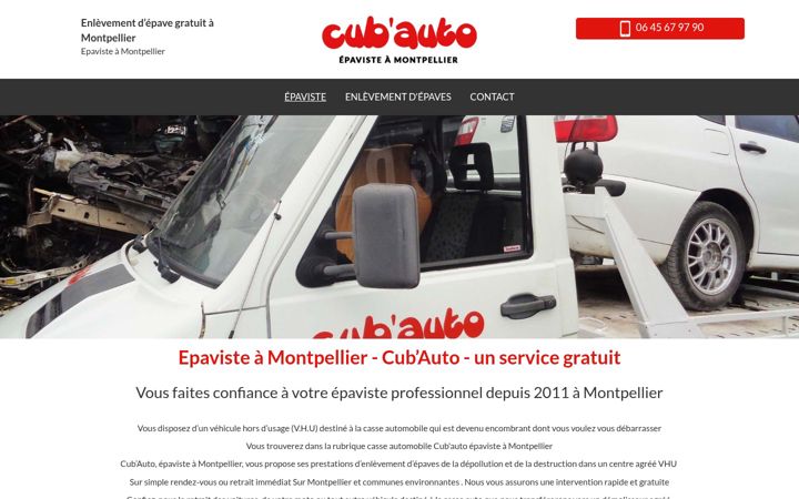 Screenshot of cubauto-epaviste.com
