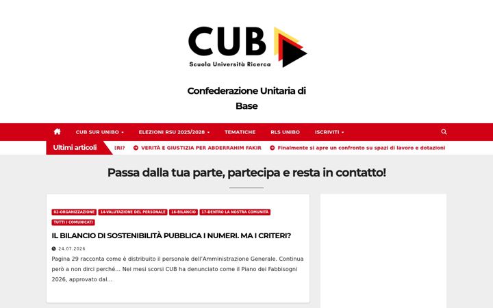 Screenshot of cubbologna.it
