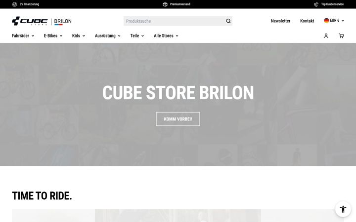 Screenshot of cube-brilon.de
