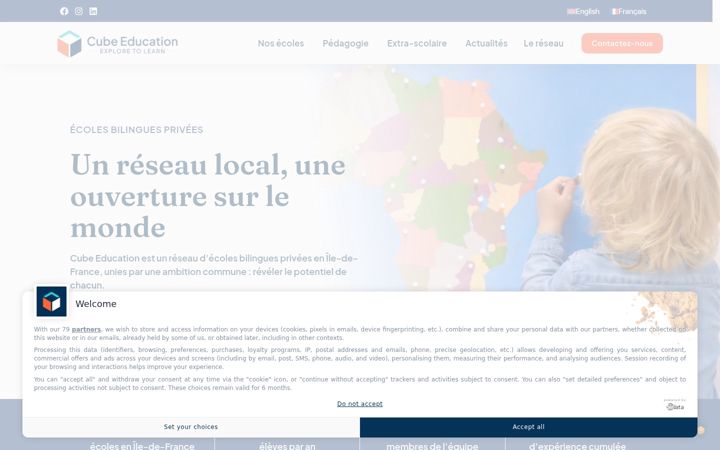 Screenshot of cube-educ.com