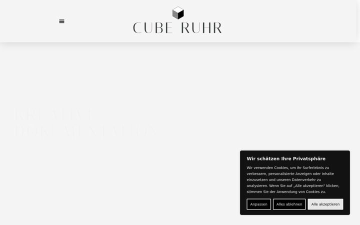 Screenshot of cube-ruhr.de
