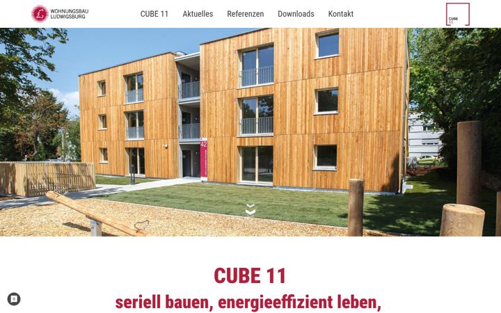 Screenshot of cube11.de