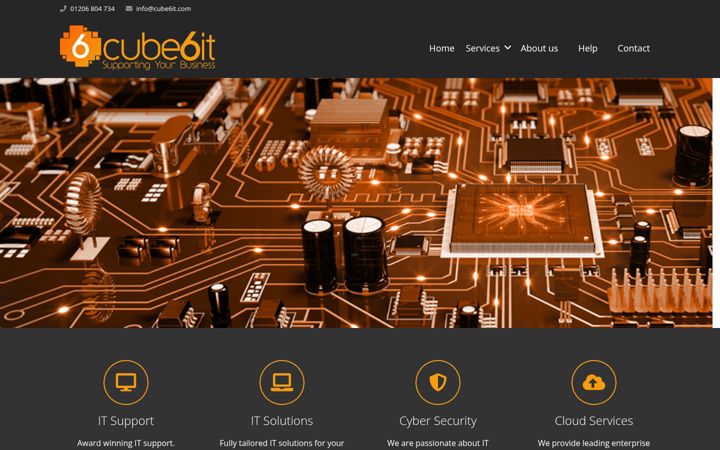 Screenshot of cube6it.com