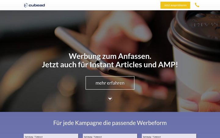 Screenshot of cubead.de