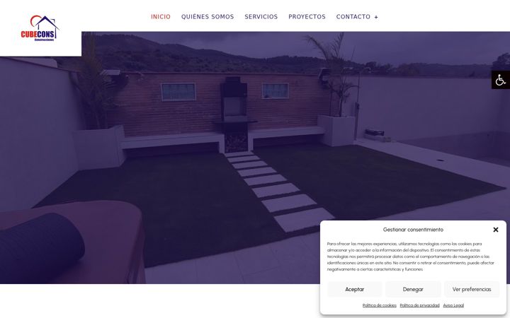 Screenshot of cubeconsconstrucciones.com