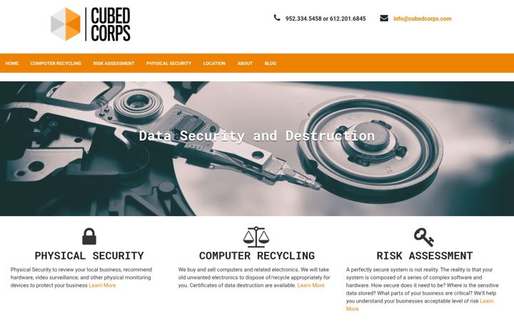 Screenshot of cubedcorps.com