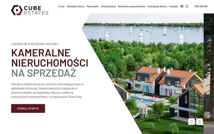 Screenshot di cubeestates.pl