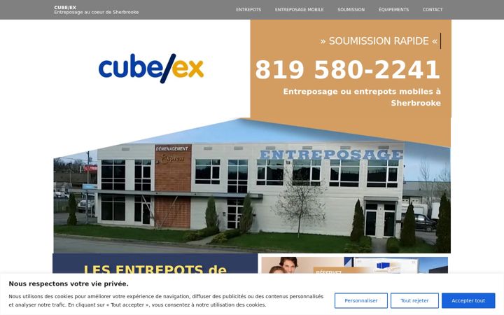 Screenshot of cubeex.ca