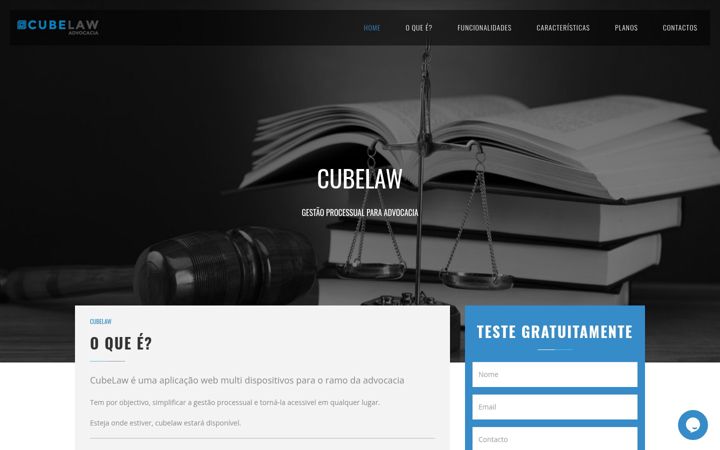Screenshot of cubelaw.pt