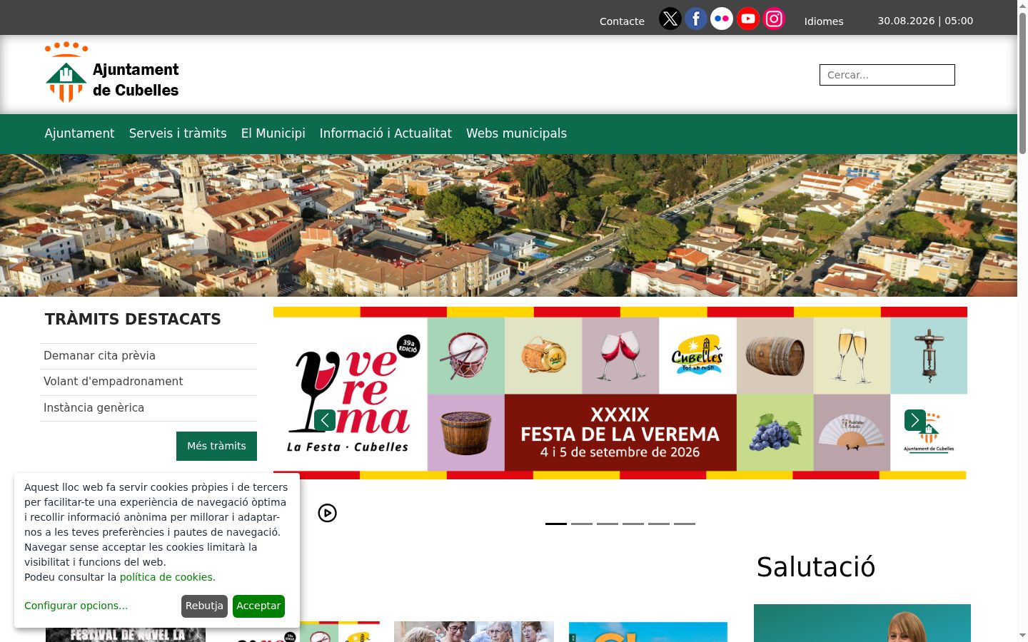 Snimka zaslona bannera za privolu prikazanog prije bilo kakve interakcije