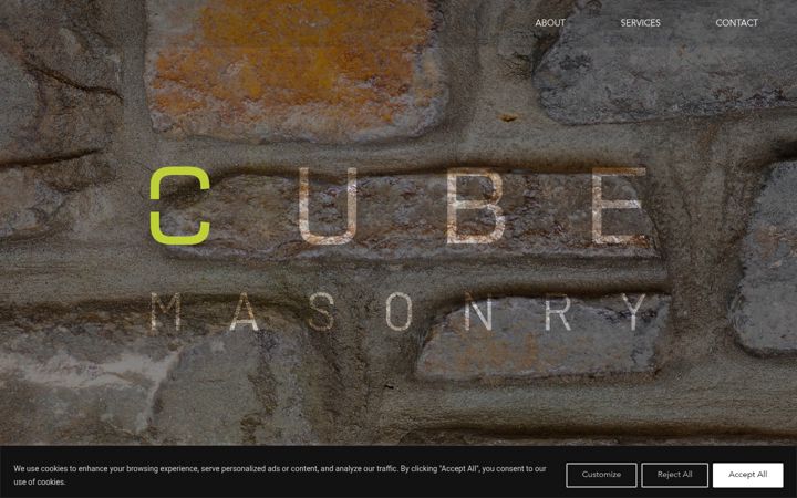 Screenshot of cubemasonry.com