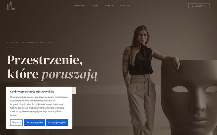 Screenshot di cubeprojektujemy.pl
