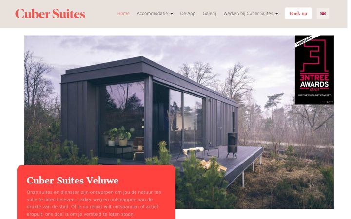 Screenshot of cubersuites.nl