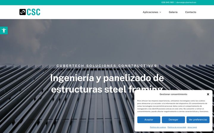 Screenshot of cubertech.net