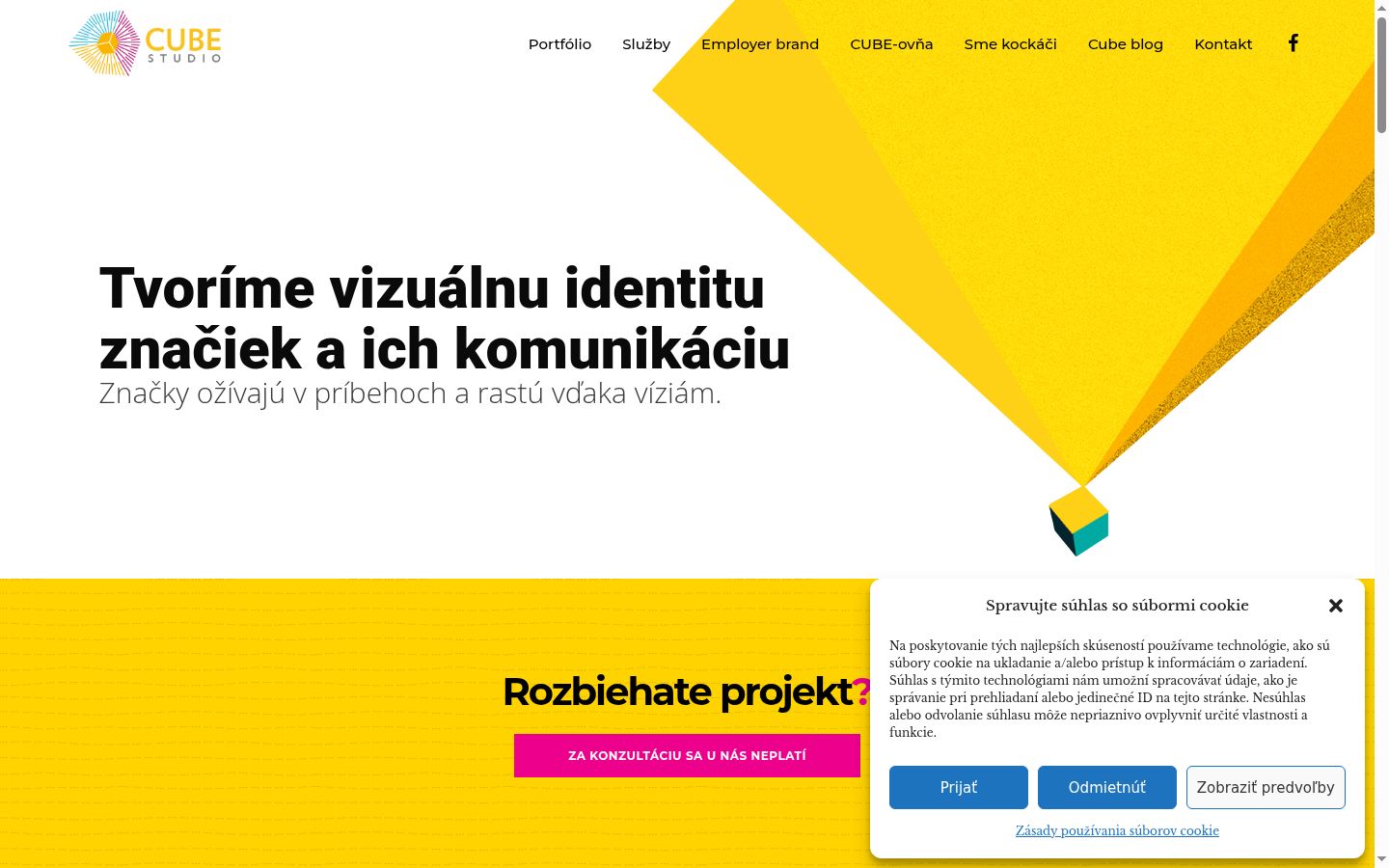 Screenshot tal-banner tal-kunsens muri qabel kwalunkwe interazzjoni