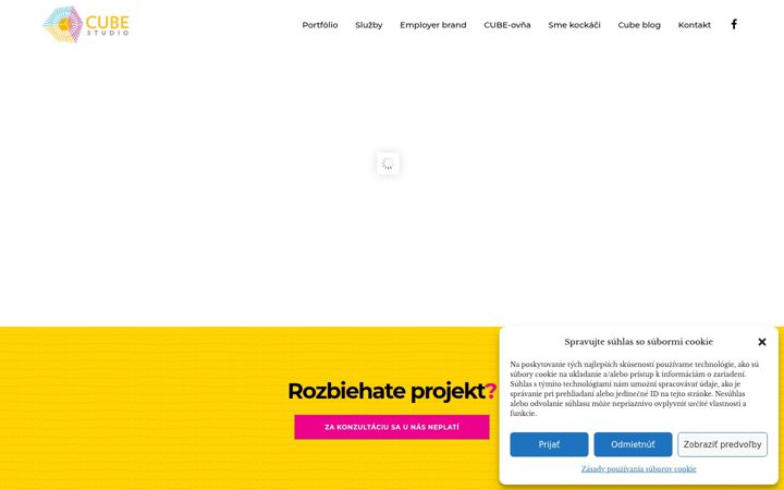 Screenshot of cubestudio.sk