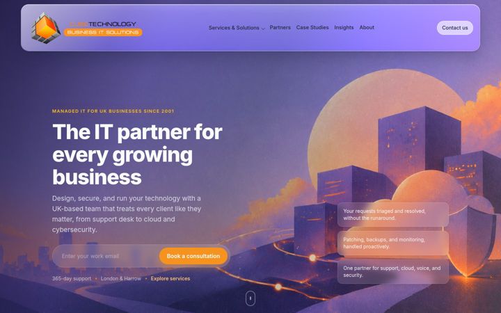 Screenshot of cubetechnology.co.uk