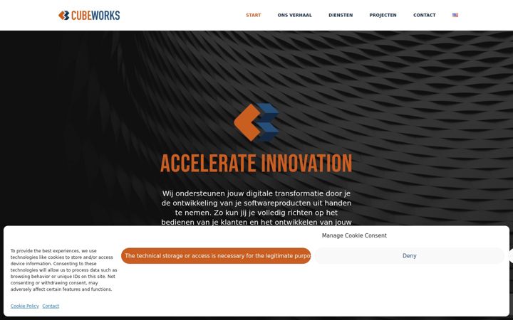 Screenshot of cubeworks.nl