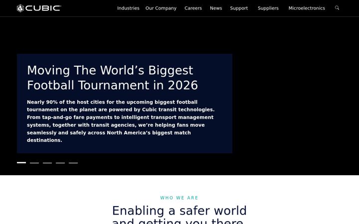 Screenshot of cubic.com