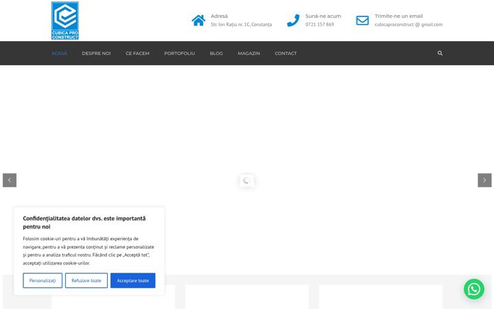 Screenshot of cubica.ro