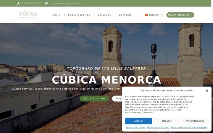 Screenshot of cubicamenorca.com