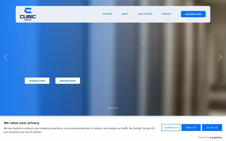 Screenshot of cubicgroup.co