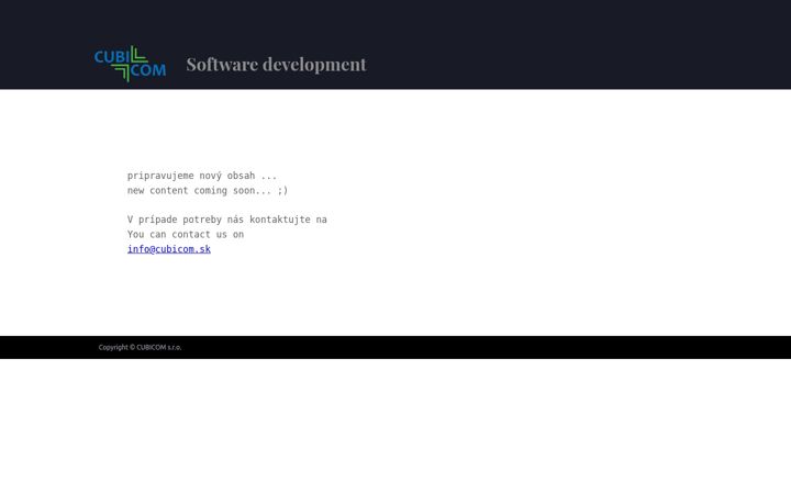 Screenshot of cubicom.sk