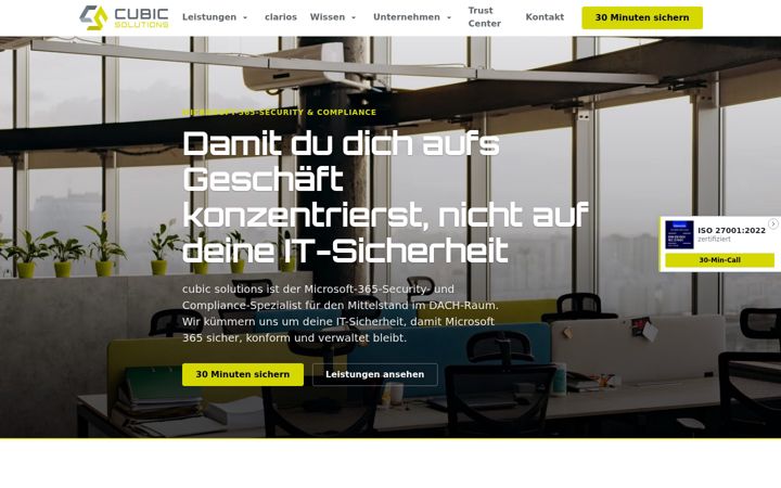 Screenshot of cubicsolutions.de