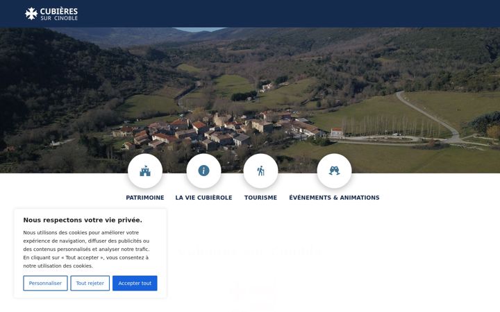 Screenshot of cubieres-sur-cinoble.fr