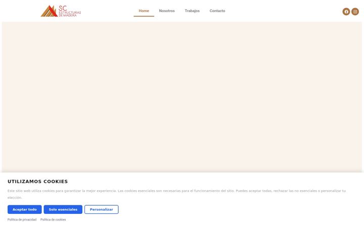 Screenshot of cubiertademadera.es
