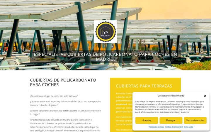 Screenshot of cubiertascochesmadrid.com