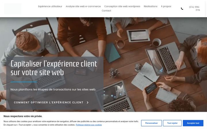 Screenshot of cubikdesign.ca