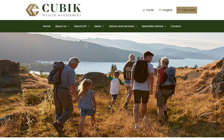 Skærmbillede af cubikwealth.co.uk