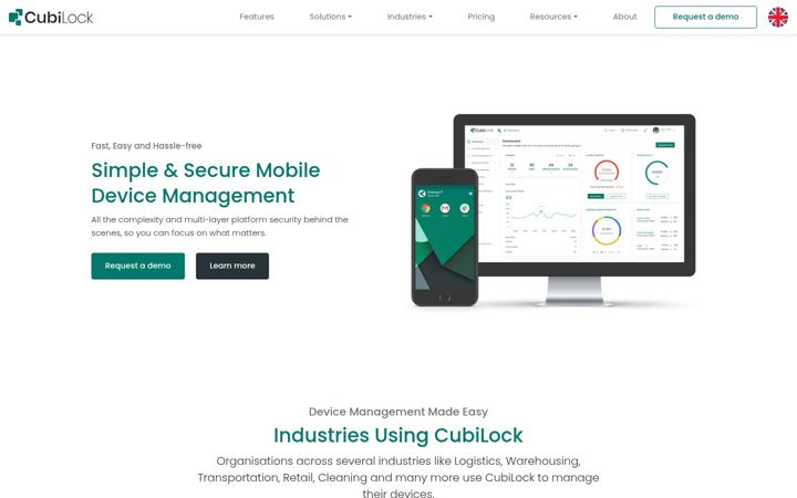 Screenshot of cubilock.com