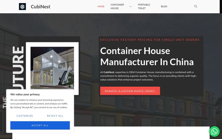 Screenshot of cubinest.com