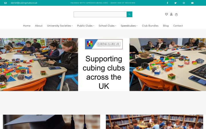 Screenshot of cubingclubs.co.uk