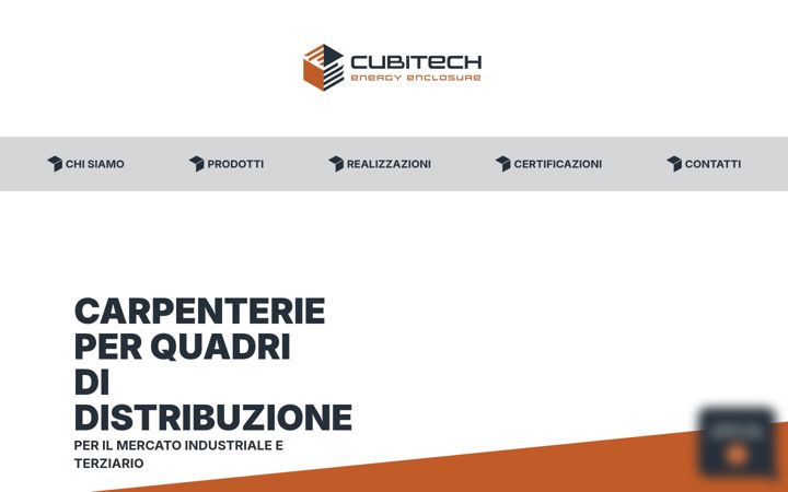 Screenshot of cubitech.it