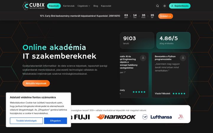 Screenshot of cubixedu.com
