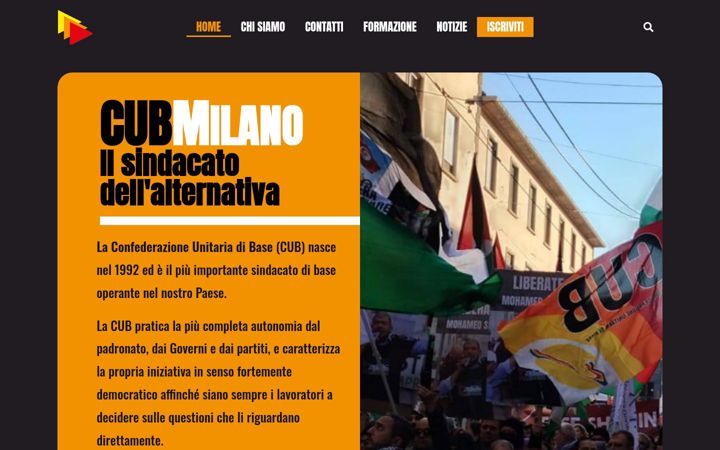 Screenshot of cubmilano.org