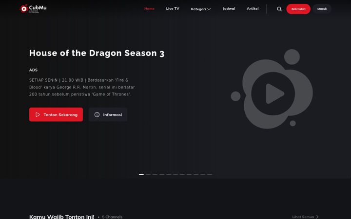 Screenshot of cubmu.com