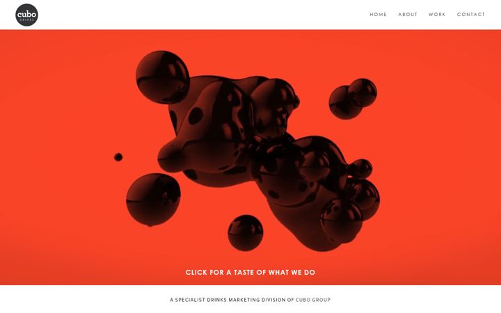Screenshot of cubo-drinks.com