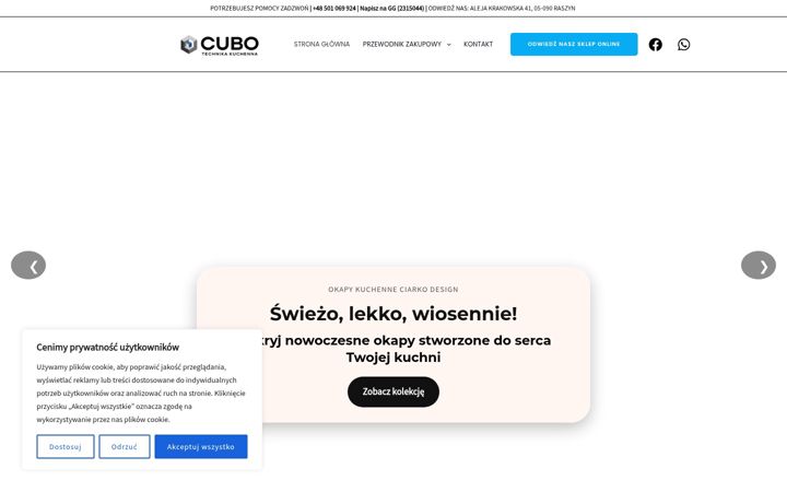 Екранна снимка на cubo.pl