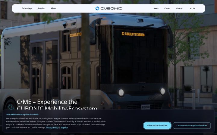 Screenshot of cubonic.de