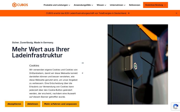 Screenshot of cubos.com